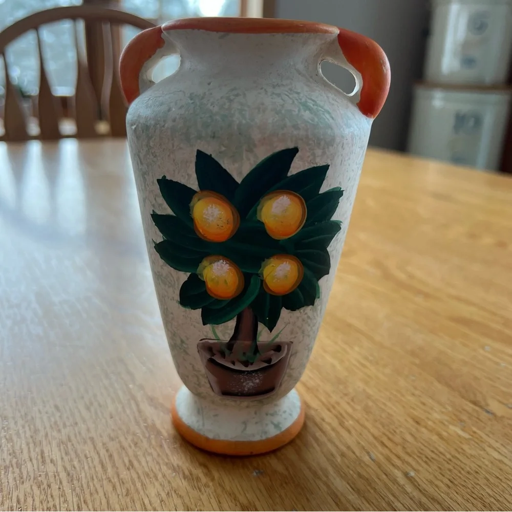 Italian orange tree vase